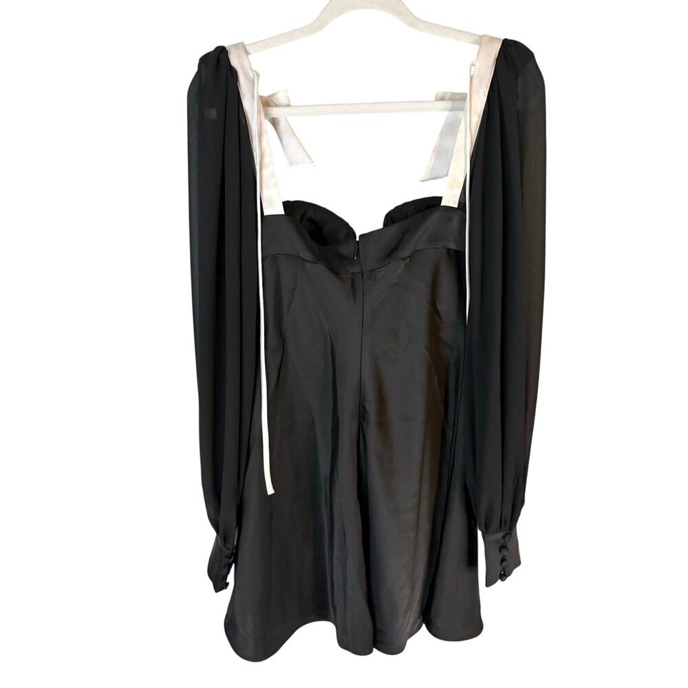 Majorelle Baylee Mini Dress Bow Long Sleeve Party Cocktail Coquette Whimsigoth S - Picture 9 of 12
